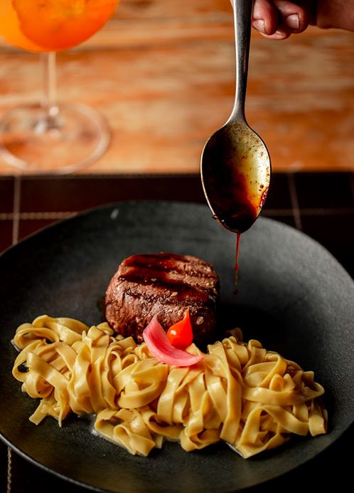 Fettuccine com Mignon